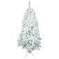 Sapin de Noël Blanc PVC Métal Polyéthylène 110 x 110 x 210 cm