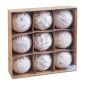 Boules de Noël Argenté Plastique Ø 8 cm 24 x 24 x 8 cm (9 Unités)