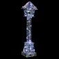 Décoration lumineuse Argenté Lampadaire 13 x 13 x 58 cm