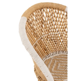 Fauteuil Enfant bambou intérieur ou exterieur en bois naturel 67x58x77 cm