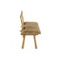 Banc enfant 2 places en forme d'ourson en bois beige 90x34x62 cm Banc enfant 2 places en forme d'ourson en bois beige 90x34x62 cm