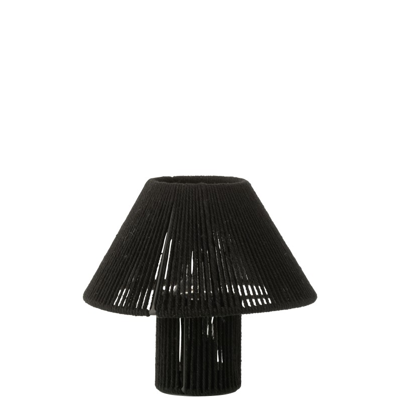 Lâmpada LED em algodão preto 21,2 x 21,2 x 18,7 cm Lâmpada LED em algodão preto 21,2 x 21,2 x 18,7 cm