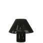 Lâmpada LED em algodão preto 21,2 x 21,2 x 18,7 cm Lâmpada LED em algodão preto 21,2 x 21,2 x 18,7 cm