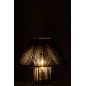 Lâmpada LED em algodão preto 21,2 x 21,2 x 18,7 cm Lâmpada LED em algodão preto 21,2 x 21,2 x 18,7 cm