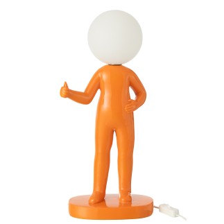 Lámpara de mesa de resina naranja 19.5x14x44.5 cm