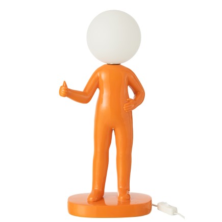 Lámpara de mesa de resina naranja 19.5x14x44.5 cm