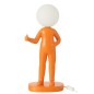 Lámpara de mesa de resina naranja 19.5x14x44.5 cm