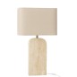 Lampada da tavolo in pietra beige 40x20x71 cm