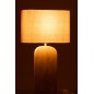 Lampada da tavolo in pietra beige 40x20x71 cm