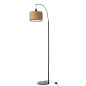 Lampe lanterne en métal et fibre beige 56x27x168 cm Lampe lanterne en métal et fibre beige 56x27x168 cm