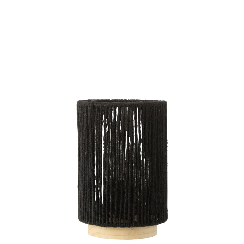 Lâmpada LED em metal preto 13,5 x 13,5 x 20 cm Lâmpada LED em metal preto 13,5 x 13,5 x 20 cm