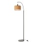 Lampe lanterne en métal et fibre beige 56x27x168 cm Lampe lanterne en métal et fibre beige 56x27x168 cm