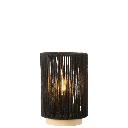 Lámpara led en metal negro 13.5x13.5x20 cm
