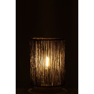 Lâmpada LED em metal preto 13,5 x 13,5 x 20 cm