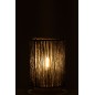 Lâmpada LED em metal preto 13,5 x 13,5 x 20 cm Lâmpada LED em metal preto 13,5 x 13,5 x 20 cm