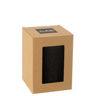 Lâmpada LED em metal preto 13,5 x 13,5 x 20 cm