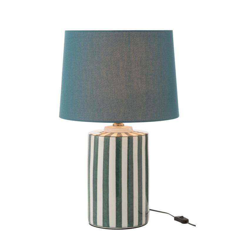 Lampe avec abat-jour en céramique verte 35x39x63 cm Lampe avec abat-jour en céramique verte 35x39x63 cm