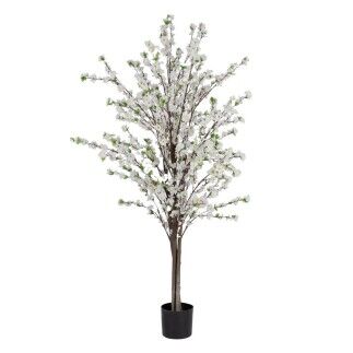 Pianta Decorativa PVC Legno Cemento Tessuto 45 x 45 x 180 cm