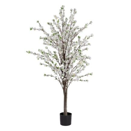 Pianta Decorativa PVC Legno Cemento Tessuto 45 x 45 x 180 cm