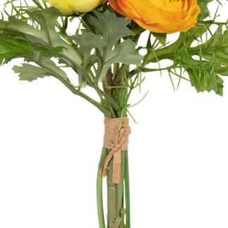 Fiore Decorativo Verde Arancio 20 x 20 x 32 cm