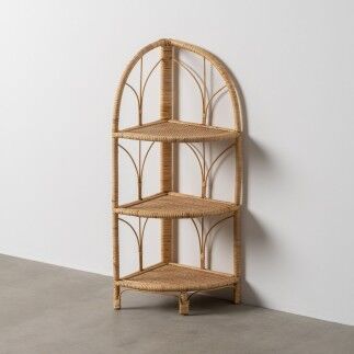 Scaffale Beige Rattan 45 x 33,5 x 90 cm