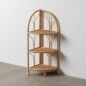Scaffale Beige Rattan 45 x 33,5 x 90 cm