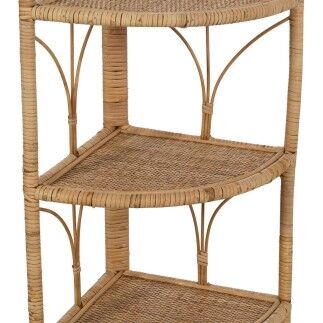 Scaffale Beige Rattan 45 x 33,5 x 90 cm