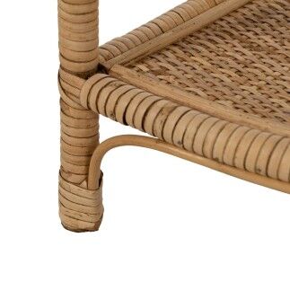 Scaffale Beige Rattan 45 x 33,5 x 90 cm