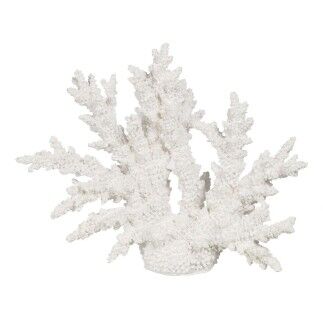 Statua Decorativa Bianco Resina Corallo 34 X 13 X 27 CM