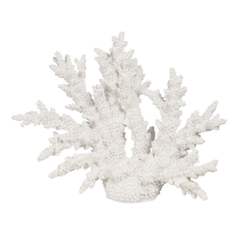 Statua Decorativa Bianco Resina Corallo 34 X 13 X 27 CM