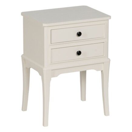 Comodino Bianco Legno di pino Legno MDF 43 X 33 X 60 CM