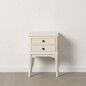 Comodino Bianco Legno di pino Legno MDF 43 X 33 X 60 CM