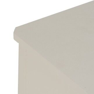Comodino Bianco Legno di pino Legno MDF 43 X 33 X 60 CM