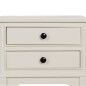 Comodino Bianco Legno di pino Legno MDF 43 X 33 X 60 CM