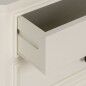 Comodino Bianco Legno di pino Legno MDF 43 X 33 X 60 CM