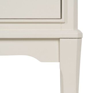 Comodino Bianco Legno di pino Legno MDF 43 X 33 X 60 CM