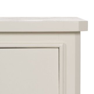 Comodino Bianco Legno di pino Legno MDF 43 X 33 X 60 CM