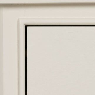 Comodino Bianco Legno di pino Legno MDF 43 X 33 X 60 CM