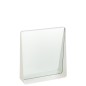 Miroir mural carré en métal blanc 38x9x41cm Miroir mural carré en métal blanc 38x9x41cm