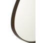 Espelho irregular com moldura em madeira castanha 70x61cm Espelho irregular com moldura em madeira castanha 70x61cm