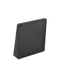 Espelho de parede quadrado em metal preto 38x9x41cm Espelho de parede quadrado em metal preto 38x9x41cm