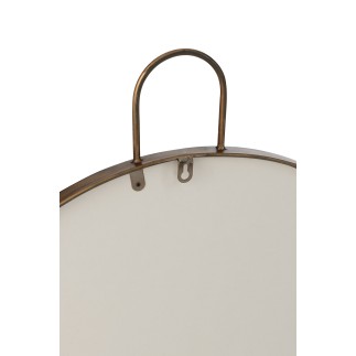 Miroir rond à bord doré Diamètre 60.5 cm