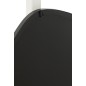 Espelho irregular com moldura metálica preta 108x59 cm