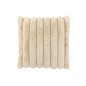 Coussin carré en polyester beige 45x45x18 cm
