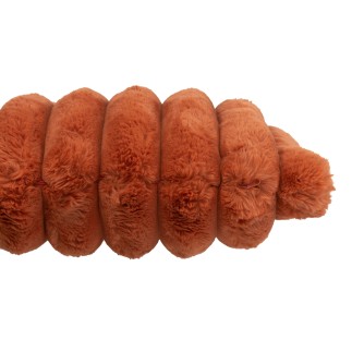 Cuscino quadrato arancione in poliestere 45x45x18 cm