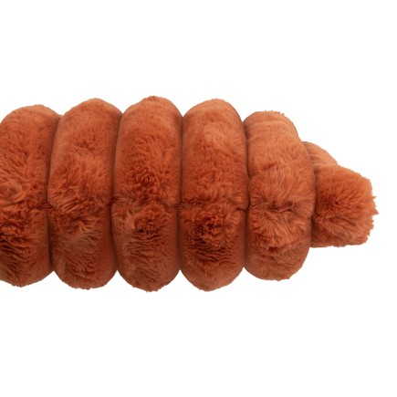 Coussin carré en polyester orange 45x45x18 cm