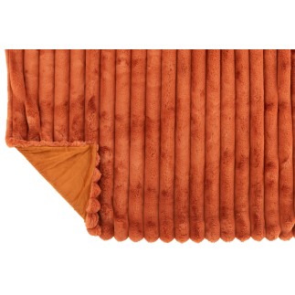 Plaid, grande, poliestere ruggine 180x130cm