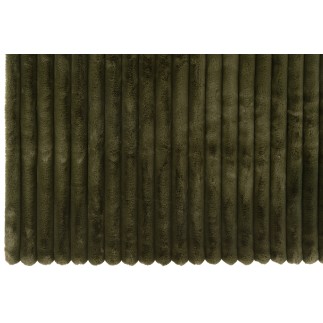 Plaid grande in poliestere verde scuro 180x130cm