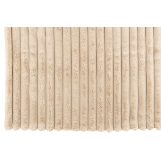Plaid grande in poliestere beige 180x130cm