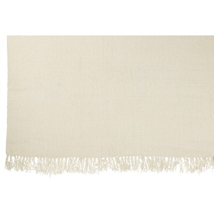 Plaid in viscosa bianca 180x130 cm